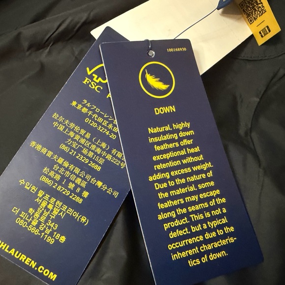 Boys Ralph Lauren Kids Black and Red Puffer Jacket brand new down jacket large - Picture 14 of 16